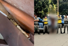 Após denúncia anônima, PM encontra droga no telhado, prende homem por corrupção de menor e tráfico de drogas, em Pirenópolis